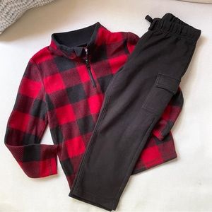 Boys Red Plaid Winter Bundle